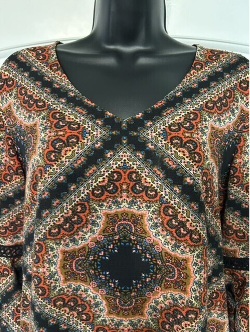 MSK Dress Paisley Print Comfy Perfect for fall brunch GUC - Picture 3 of 6